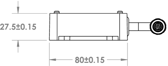 High current interface box mounting drawing, view 3