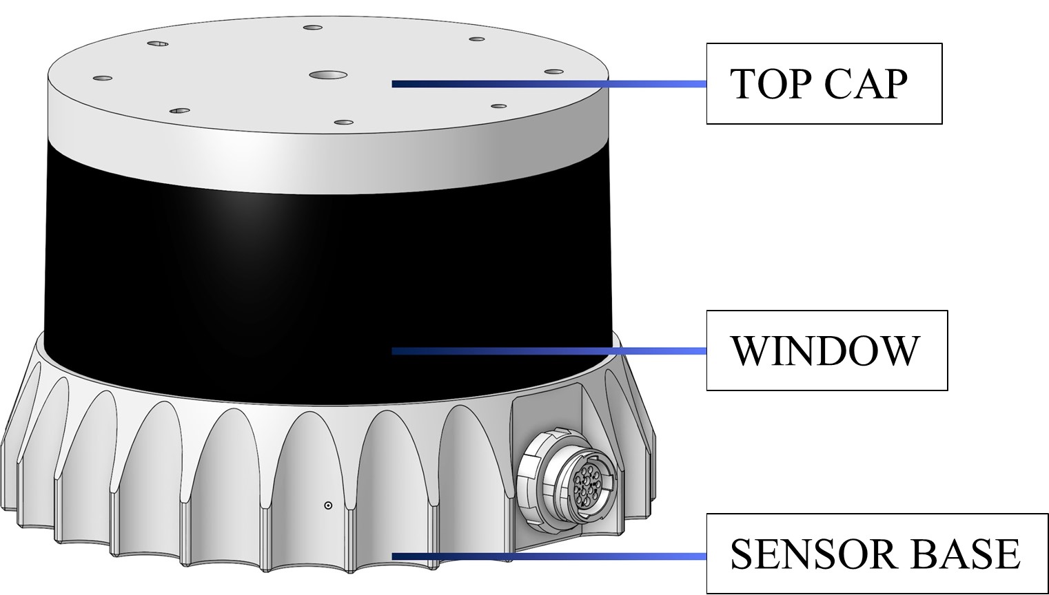 Top Cap, Window and Sensor Base