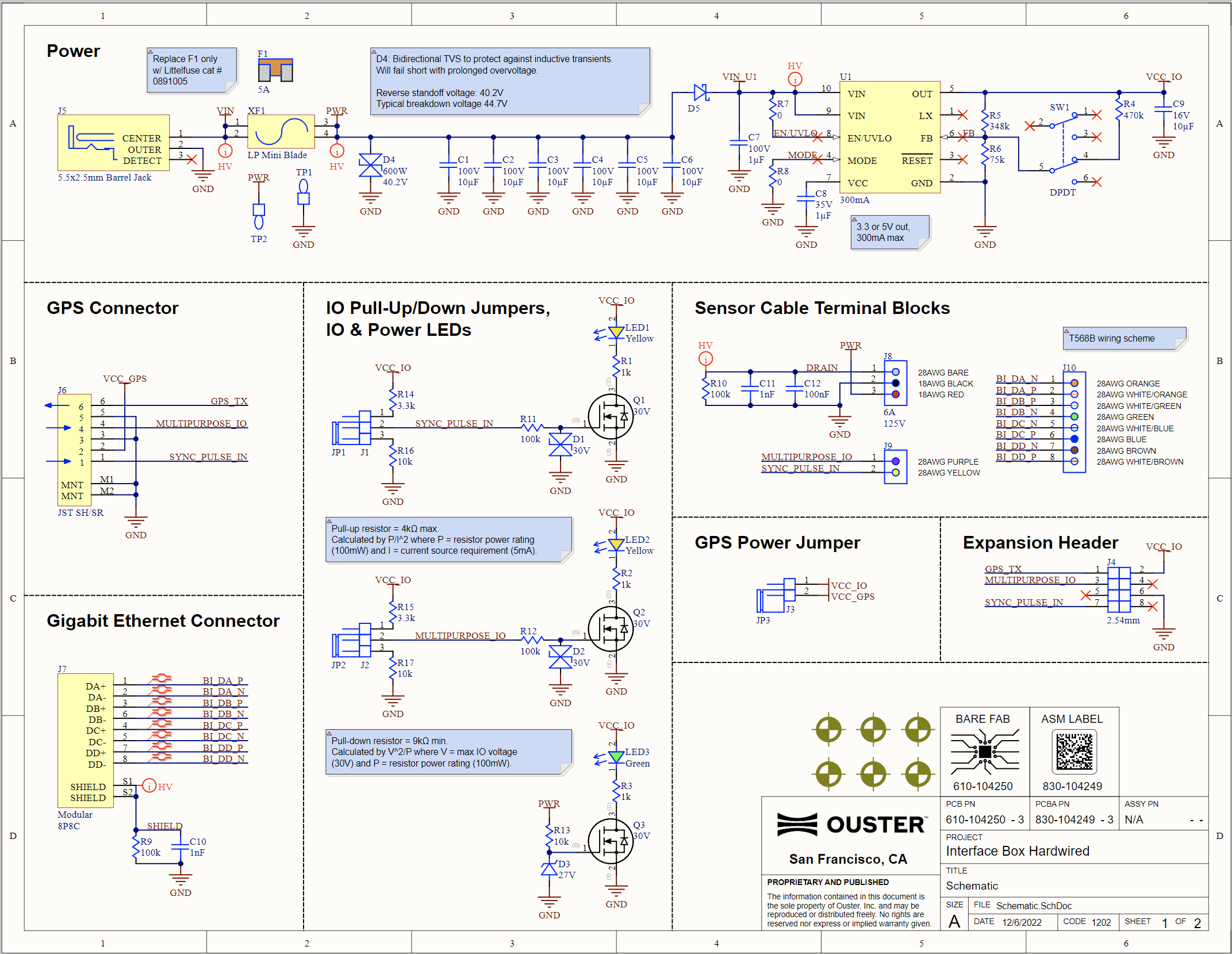 Interface Box Schematic Diagram
