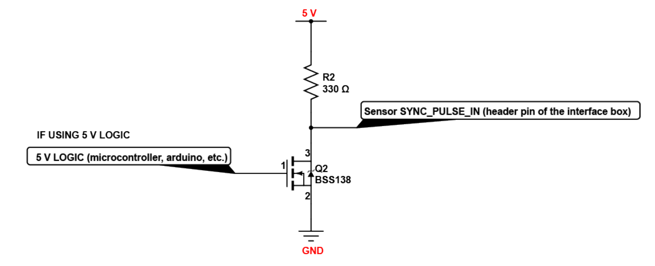 Example Circuit for 5 V logic