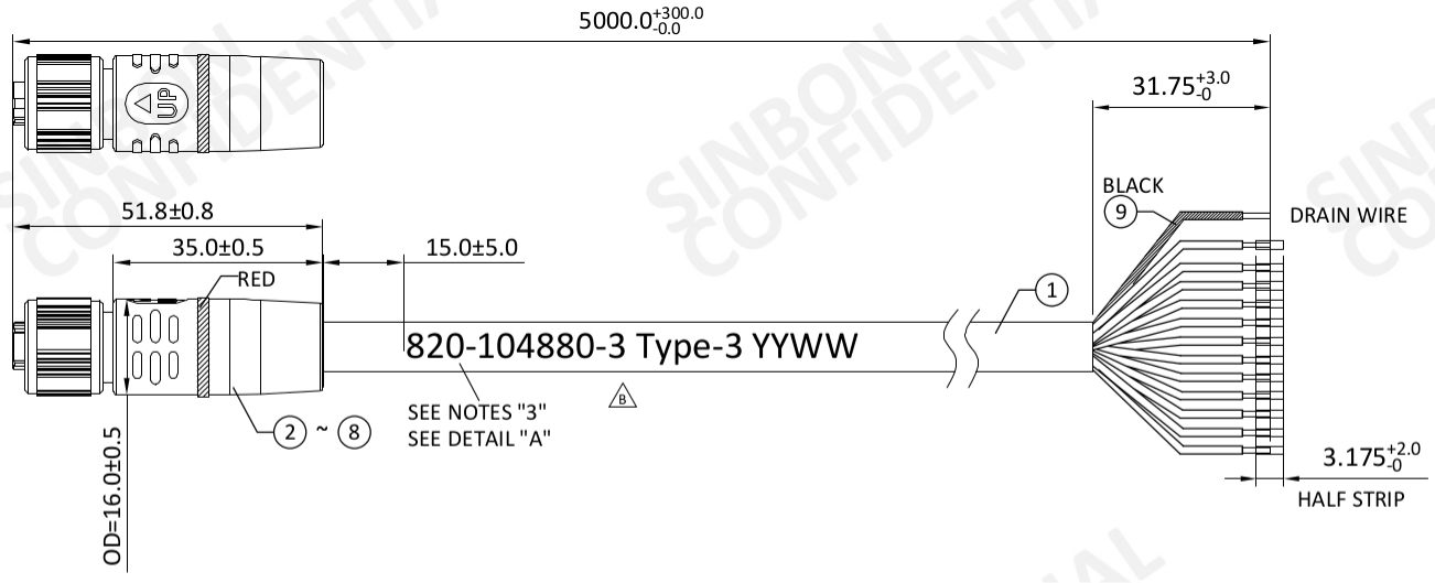 Type 3 Zinc and Stainless Steel CAD Drawing