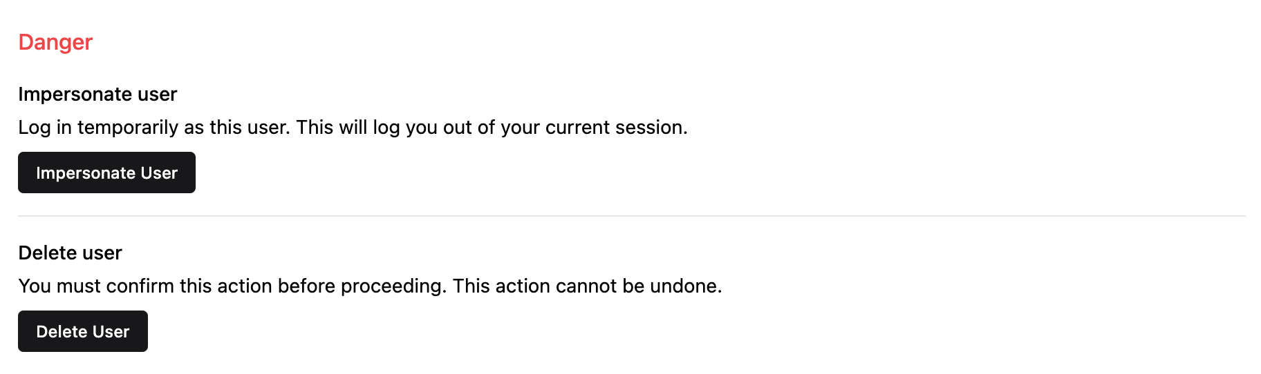 Users: danger zone