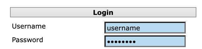 userAndPassword
