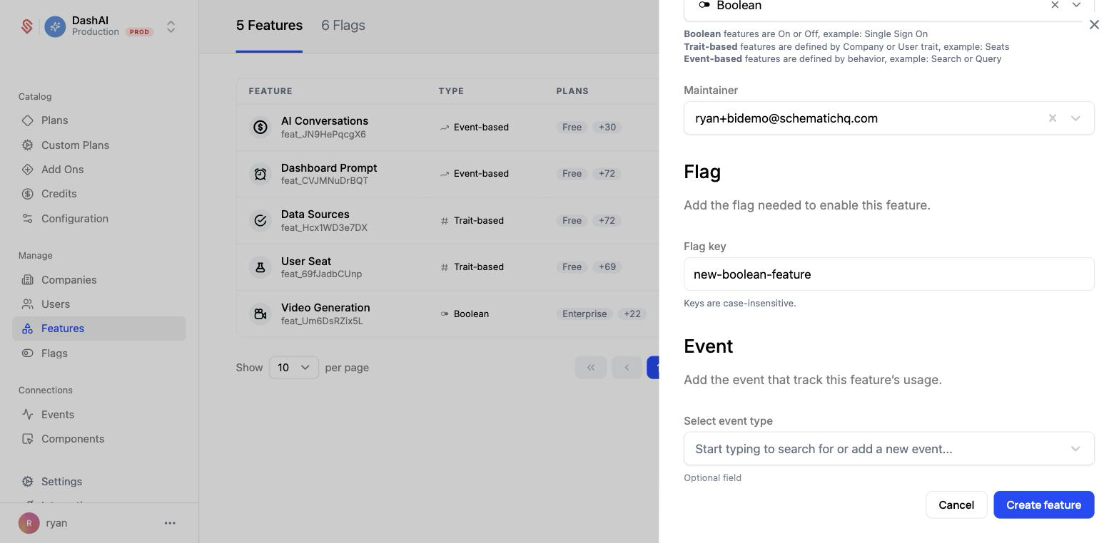 Create a feature step 2