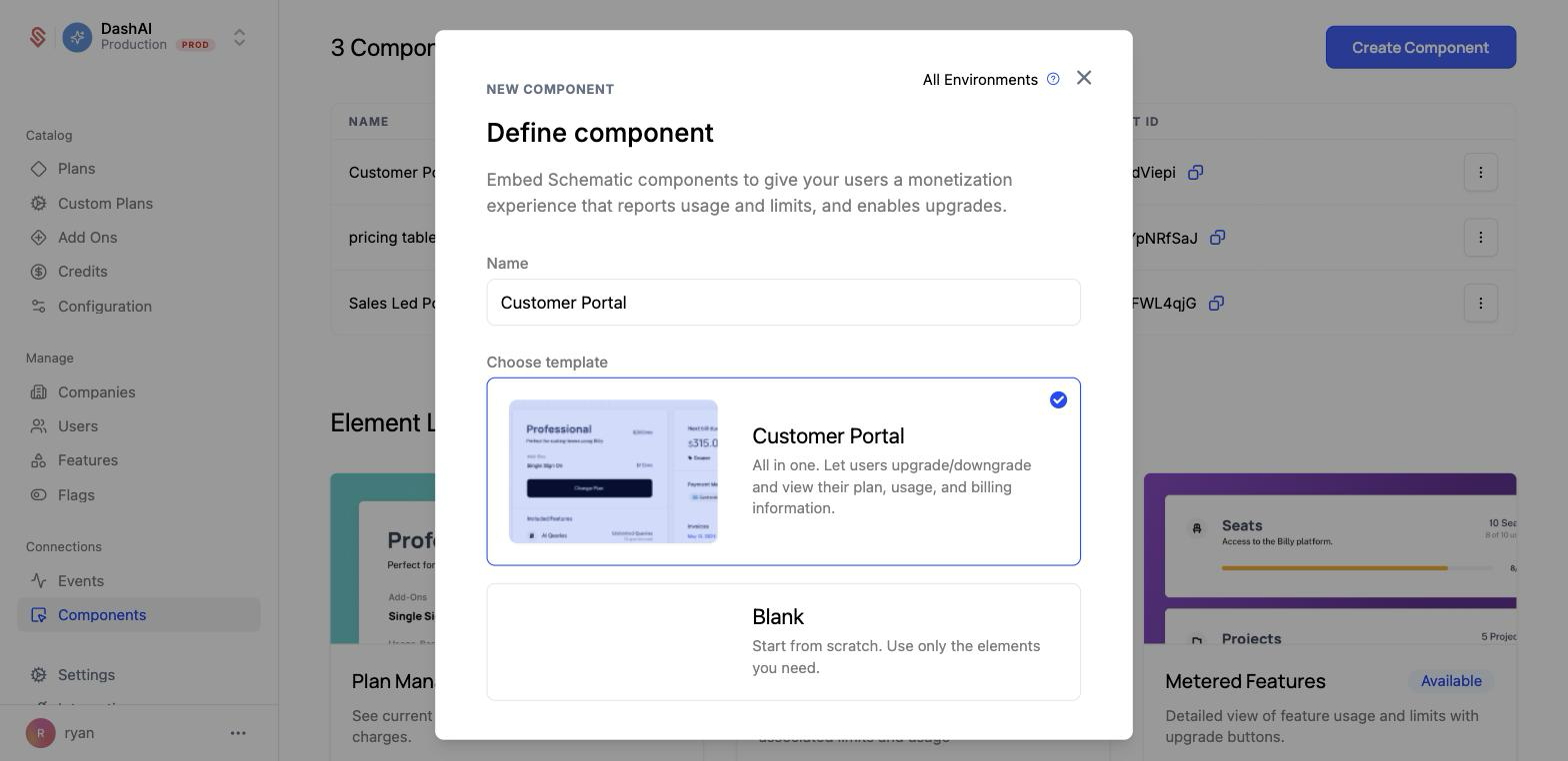 Create a component - step 1