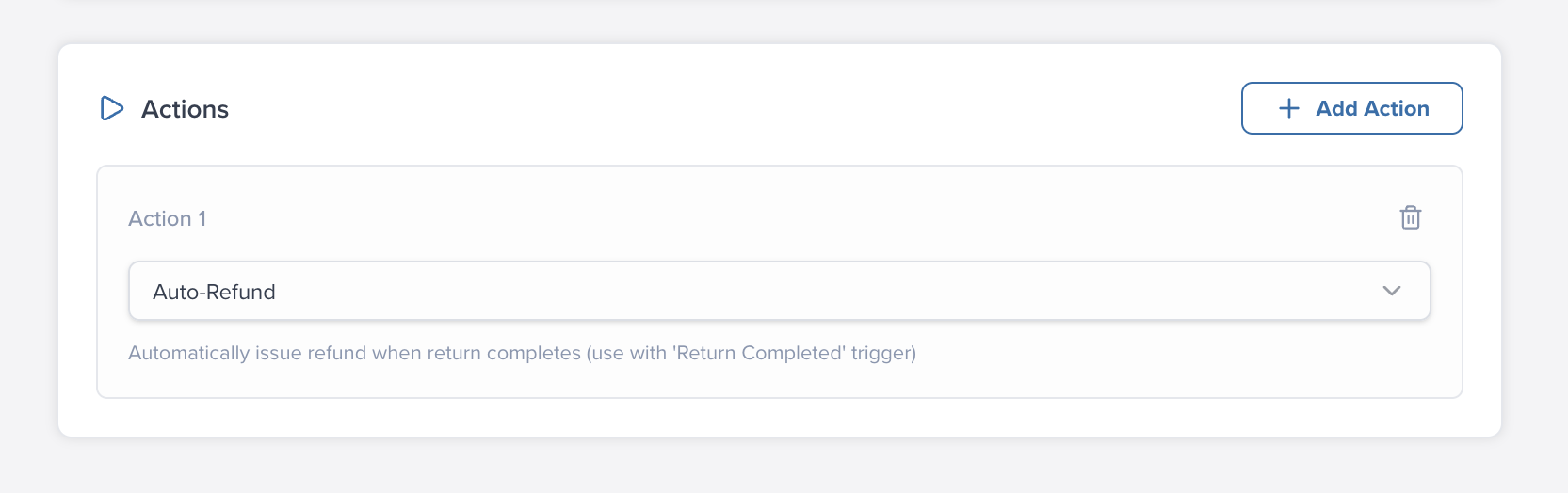 Flow Actions Selector