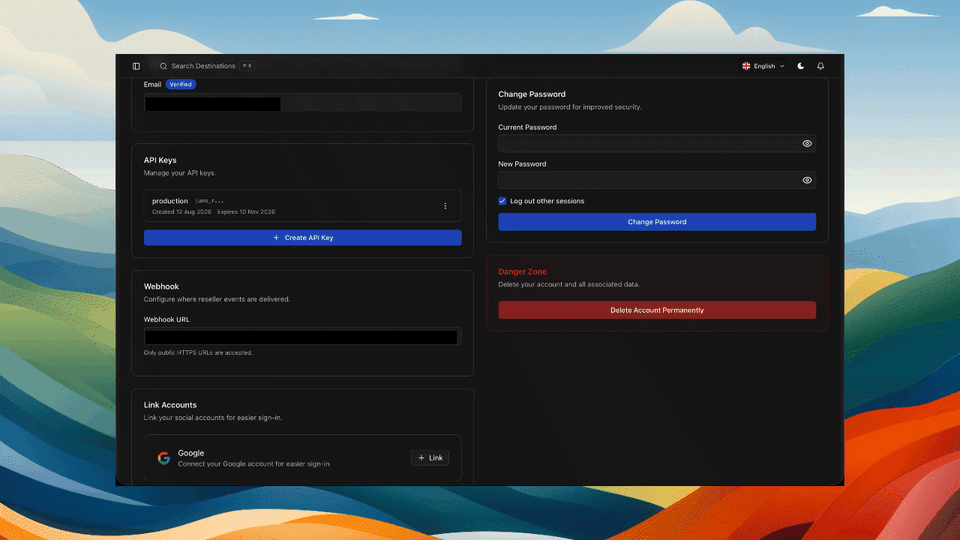 Setting up a webhook and copying its signing secret