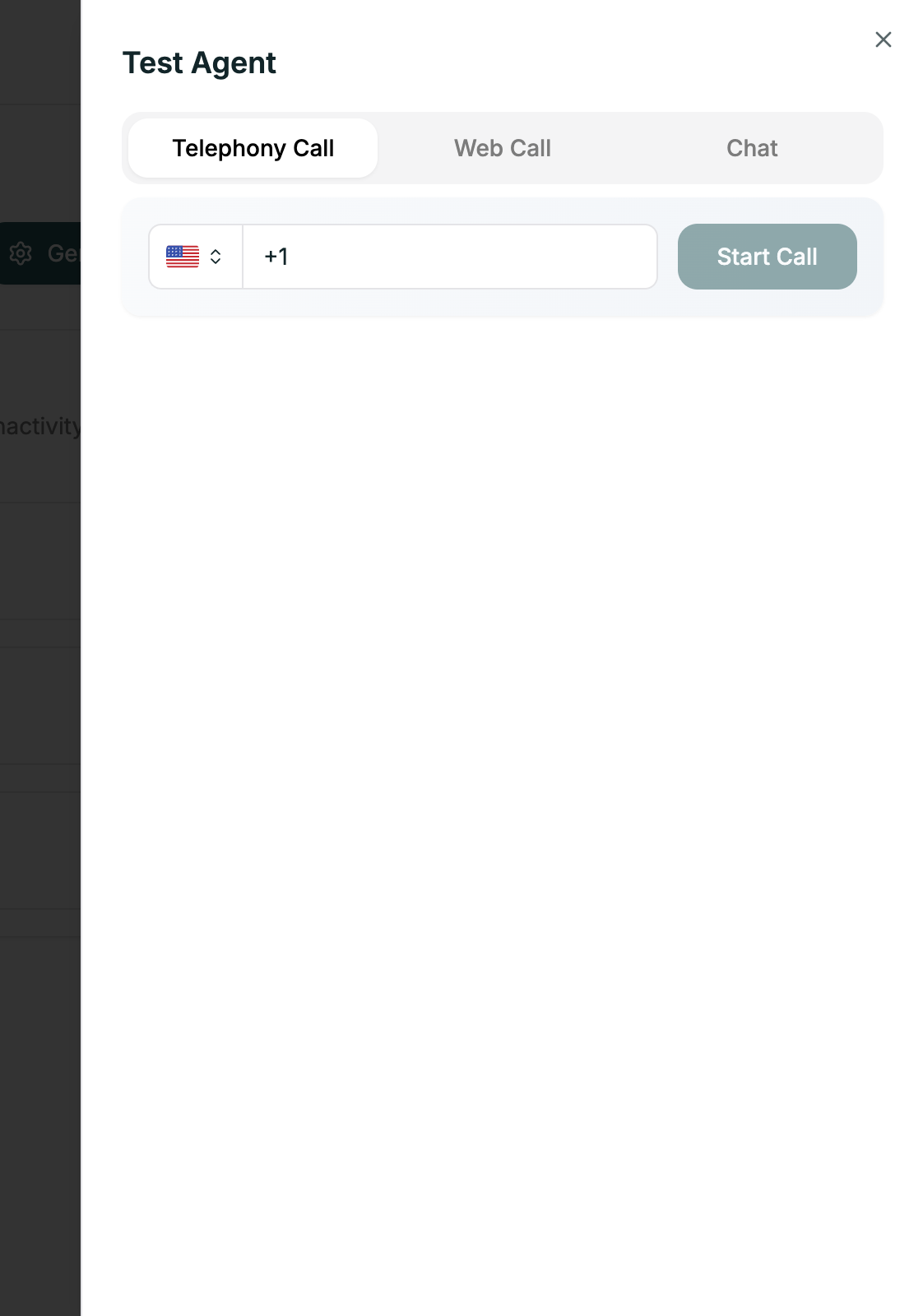 Web call testing