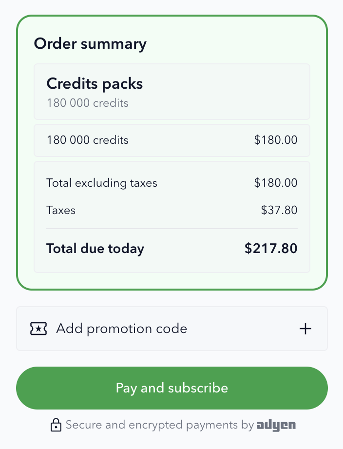 Checkout order summary restyled with cssOverrides