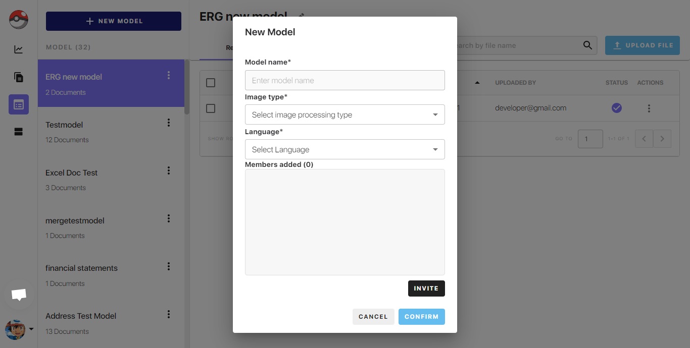 Figure 23: Creating a custom model