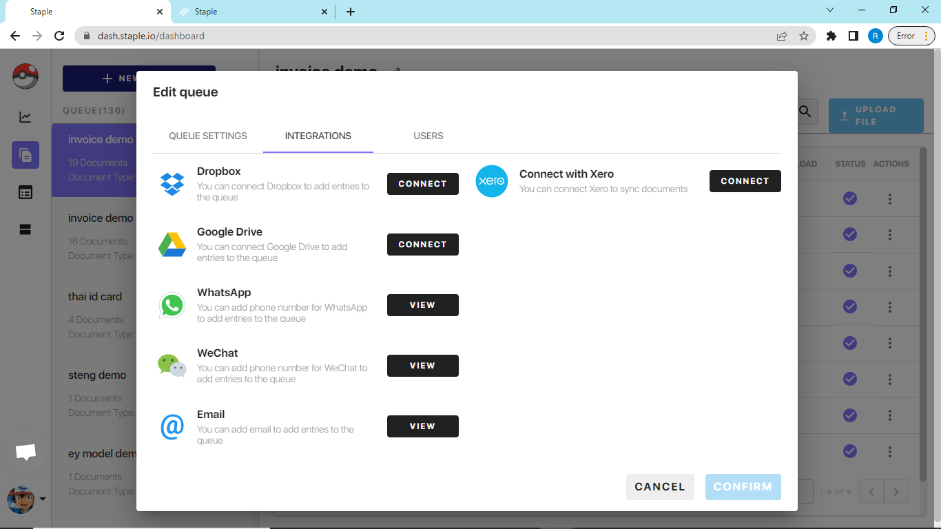 Figure 15: Adding Feeds/Funnels