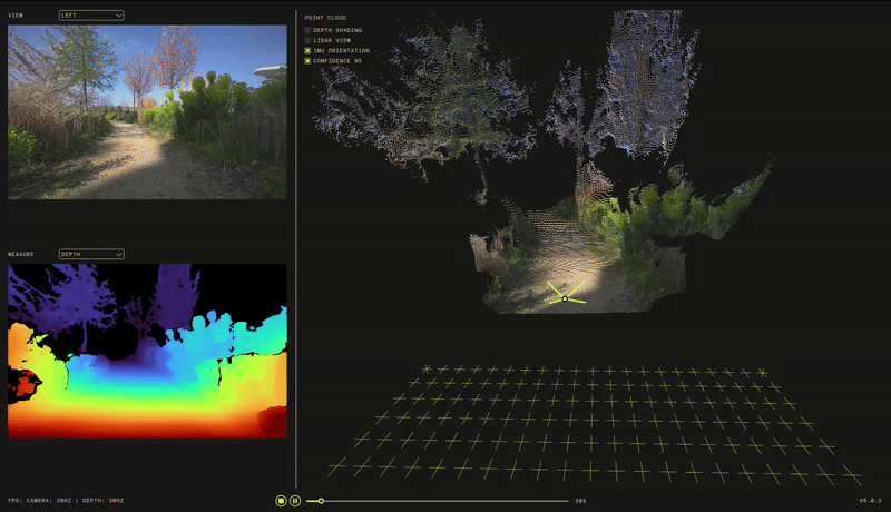 Neural Light depth mode outdoor example