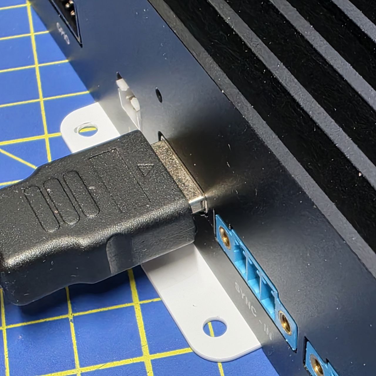 HDMI connector inside view