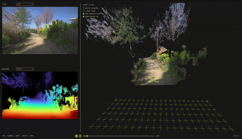 Neural Plus depth mode outdoor example