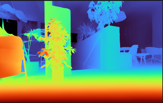Depth map of office