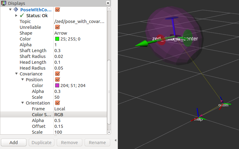 Pose with Covariance