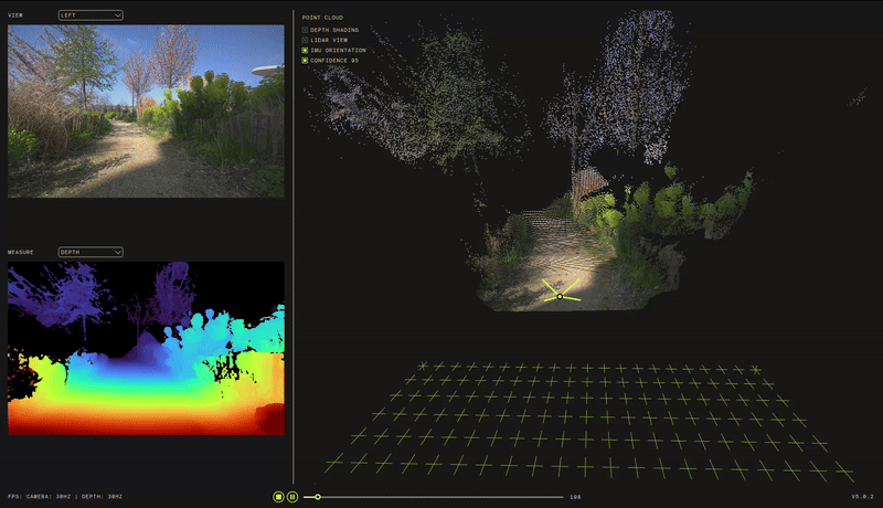 Neural depth mode outdoor example