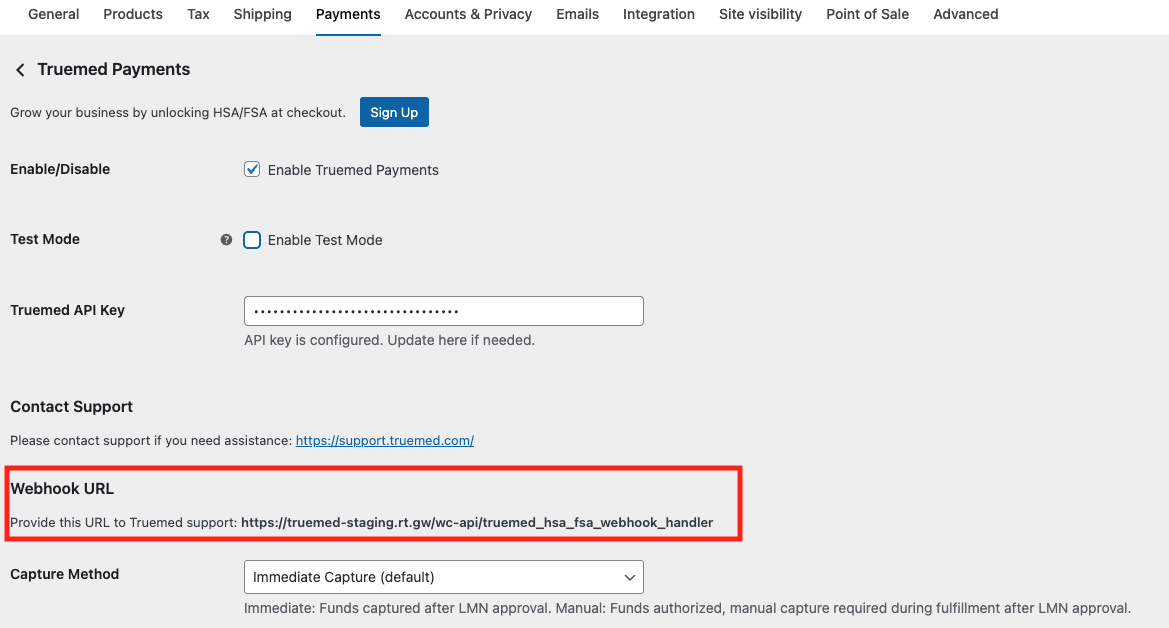 Webhook URL
