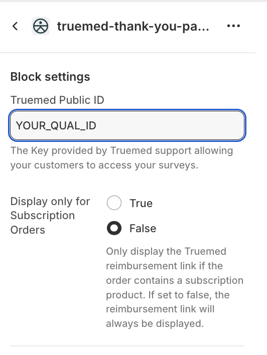 Finding your Truemed Public ID