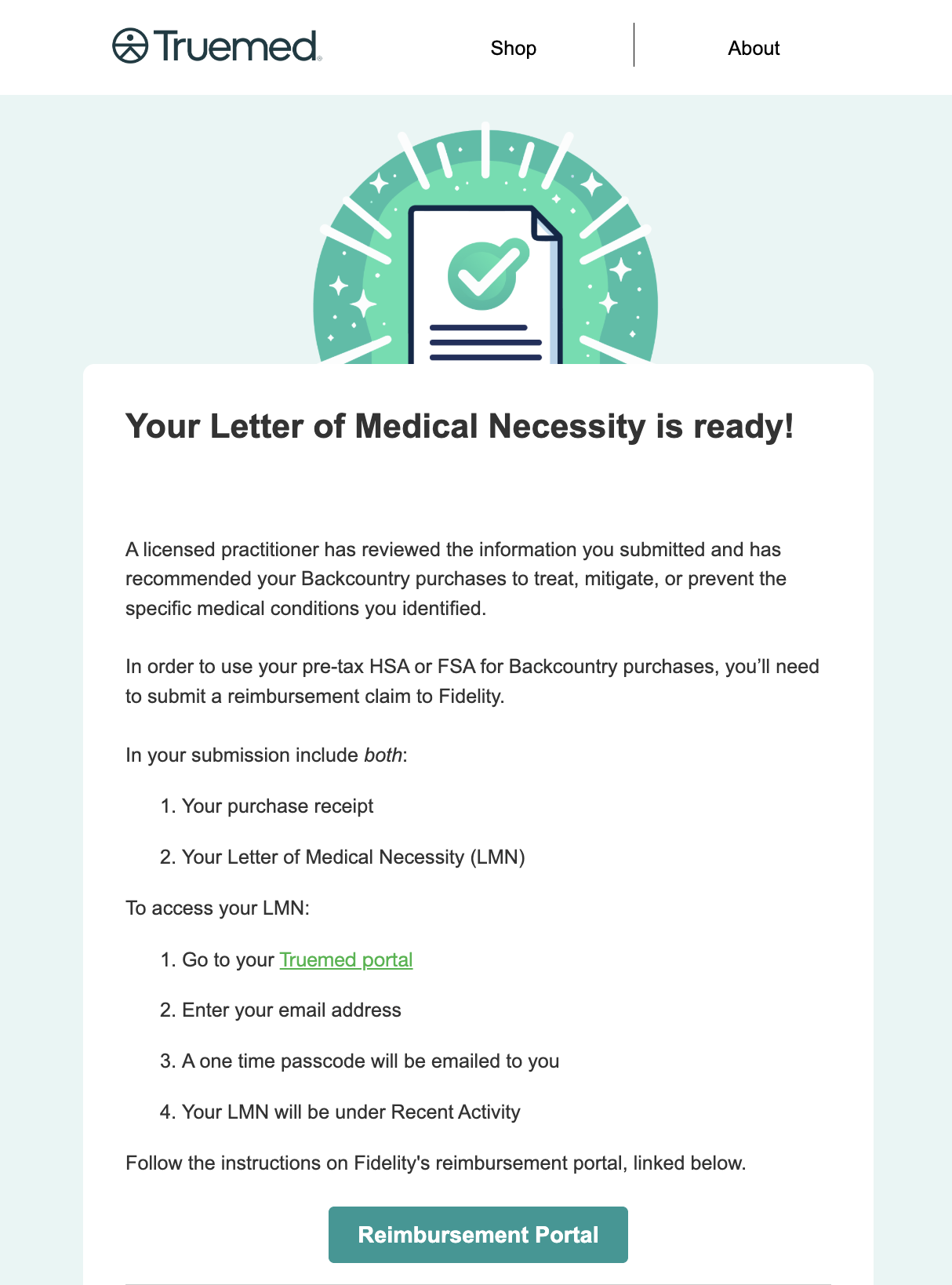 LMN email example