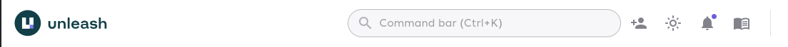 Command Menu accessible from the top navbar.