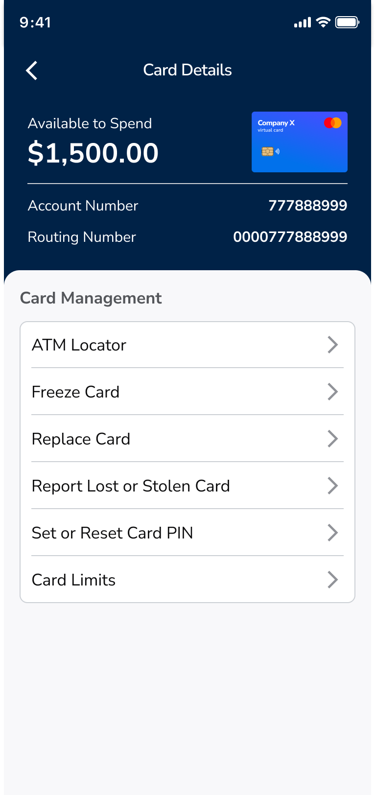 Card Management