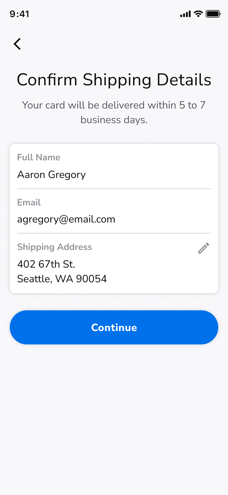 Confirm Shipping