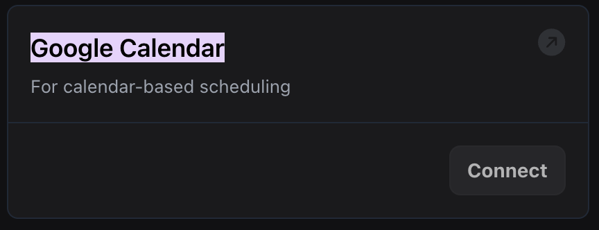 Google Calendar Tool