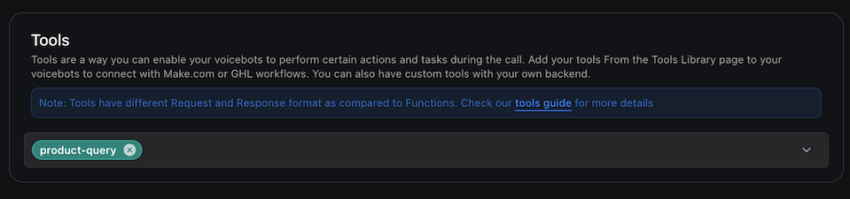 Adding a query tool to your assistant