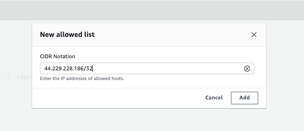 Whitelist IP 1