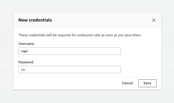 Create Credential