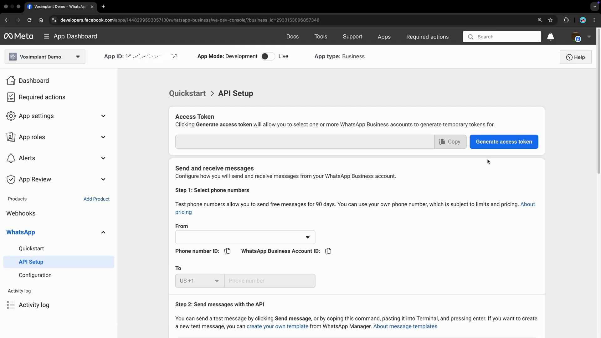 Meta API Setup