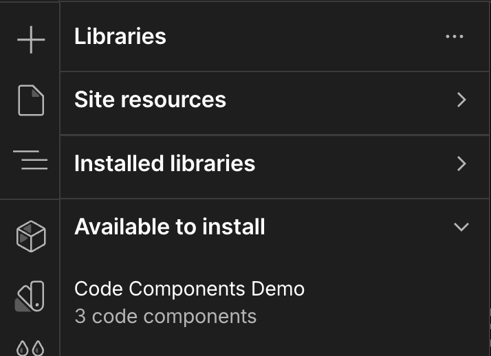 Available to install