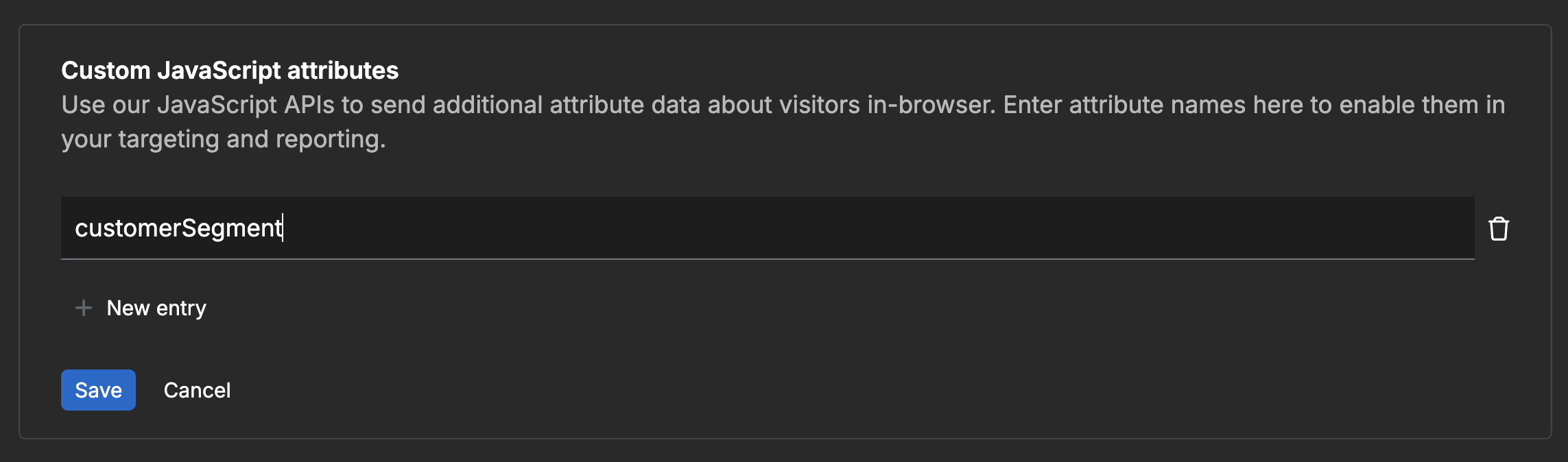 Custom JavaScript attributes