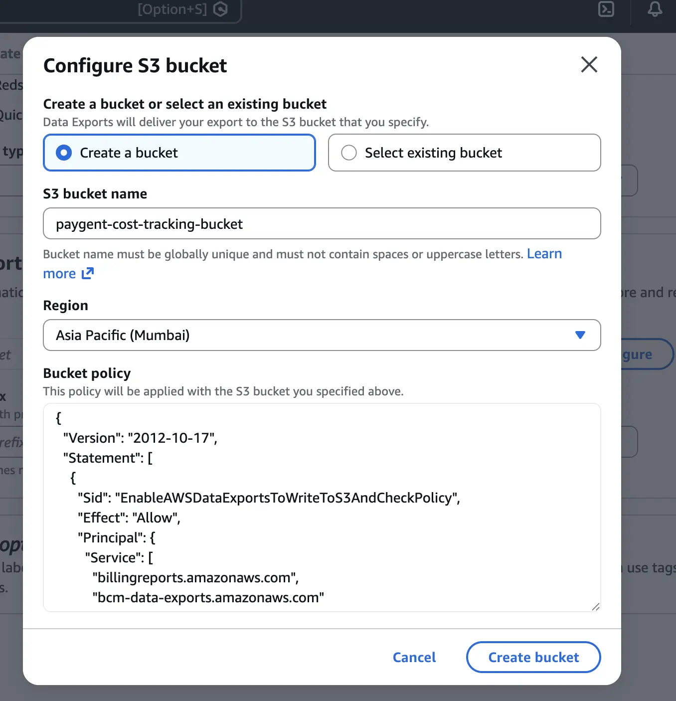 S3 Bucket Configuration