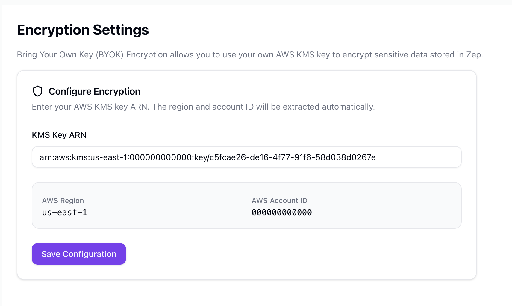 BYOK Configuration